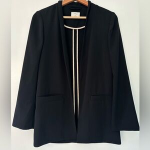 NEW Aritzia Wilfred Solaina Black Long Sleeve Oversized Blazer XXS NWT $148